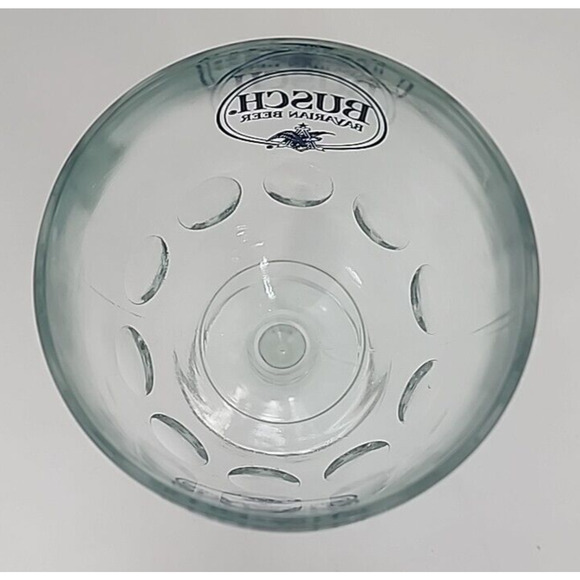 Vtg Anheuser Busch Glass Beer Goblet Thumbprint Streamed Dimples Carnival U272-1 - Picture 5 of 6